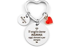 BOMEON Regalo Mamma,Regali Festa Della Mamma,Idee Regalo Per La Festa Della Mamma,Portachiavi Festa Della Mamma,Regalo Compleanno Mamma,Festa Della Mamma Regalo Originale Personalizzato,Regalo Neo Mamma