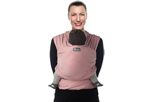 Babylonia TRICOT-SLEN-ORGANIC Tricot-Slen Organic - Fascia Portabebè In Cottone Organico Unisex, Rosa Tenue, Taglia Unica, 1 Pezzo