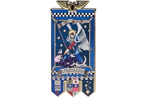 Starforged Space Marines Chapter Banner Collection Magnes na lodówkę Warhammer 40K Ultramarines, 80mm*35mm, Ultramaryny