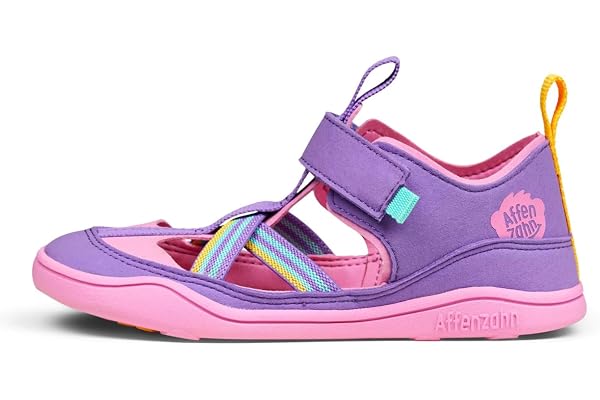 Affenzahn Vegan Breezy sandal | Med kardborreband, tåhätta, halkfri, flexibel, ventilerad och lätt för sommaren, storlek 21-32