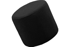 MCNDSI Hussen Runde Fußstütze Stretch Material Hocker Covers, ottomane bezug, Hohe Spandex Schutzhülle Waschbar(F12,30x30cm)