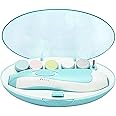 SCIENISH Baby Electric Nail File with LED Front Light Baby Safe Nail Clippers for Newborn or Toddler Toes and Fingernails Baby and Mom Nail Trimmer