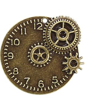 Anhänger Uhr-Werk Deko Steampunk Vintage Gothic Streuartikel Nostalgie Zahnrad