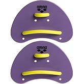 Arena Elite Finger Paddle Pool Training Accessories, Pool Paddles with Adjustable Straps, Open Palm