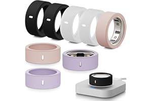 Hexasider [8 Stück] Smart Ring Protector für Oura Ring Gen 4/4 Ceramic/Gen 3/Ultrahuman Ring, Anti-Sturz Elastische Silikon Cover Schutzhülle Zubehör für Oura Ring (M für 8/9/10/11)