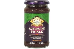 ‎PATAK'S Patak der Aubergine Aubergine Pickle Medium (283g) - Packung mit 2