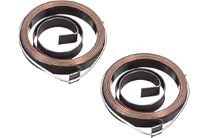 sourcing map 2 unids taladro prensa de resorte de alimentación de canilla de retorno conjunto de resorte de bobina 680mm 36x6x0.5mm