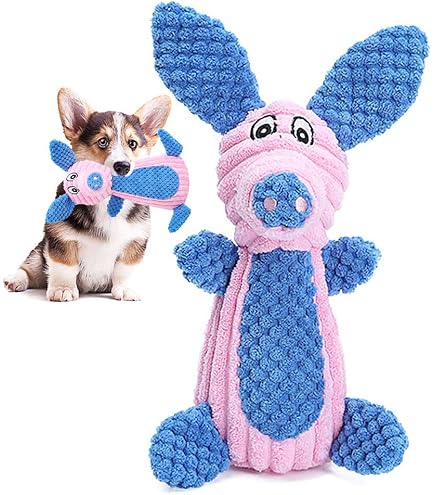 Giocattolo In Lattice A Forma Di Maiale Con Squeaker – Masticabile E Cigolante Per Cani, Divertente E Resistente, Adatto Per Cuccioli E Cani Di Tutta La Taglia