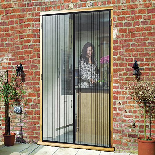 Fliegengitter Tür Insektenschutz Magnet Fliegenvorhang 90*210 | 110*220 – Klebmontage ohne Bohren – Vorhang für Balkontür Wohnzimmer Schiebetür Terrassentür - 8