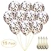 Produktbild WEBSUN 12 '' Konfetti Ballons für Hochzeit und Geburtstag Party Dekorationen, Zeremonie(15 Stück, Mundstück enthalten)