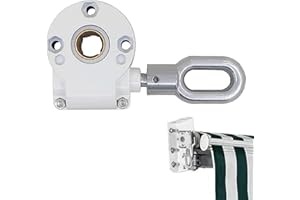 SMELEYOU Outdoor Markisen Wurmgetriebe Universal Manual 360 Grad rotierende Hochleistungsmarkiser Ersatz Sonnenschutz Kurbelgetriebe Mechanik Hardware
