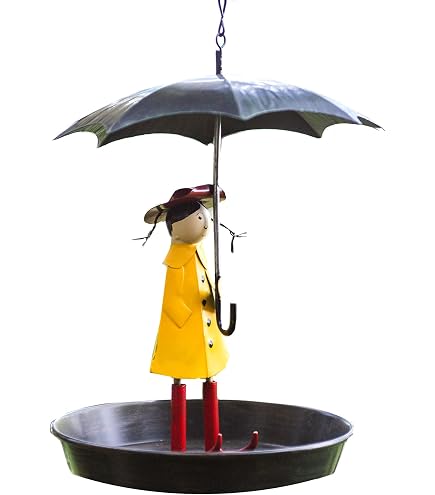 DIVCHI Vogelfutterspender – Freistehende Futterstation Mit Blumen-Design, Für Garten, 2 Stück, Gelb