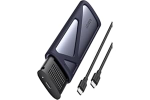 UGREEN M.2 NVMe SSD Enclosure, USB 3.2 Gen 2 10Gbps NVMe Enclosure, Aluminum Tool-free Hard Drive Enclosure Support UASP & TRIM for M and M&B Key in 2230/2242/2260/2280 SSDs