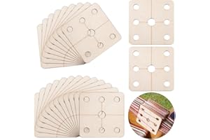 AHANDMAKER Cartes de Tissage Carrées 5,1 x 5,1 cm - Outil Fait à la Main - Fournitures en Bois pour Tricot - Fouet de Papaye