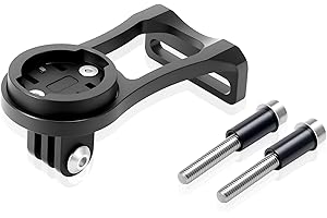TEASTEAM Bicycle Out Front Bike Computer Mount for Garmin, Aluminum Alloy Bike Handlebar Mount Compatible with Cateye, Garmin Edge (25 500 510 520 800 810 820 1000 Touring), Bryton Rider (20 21 30 35 40)