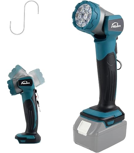 Makita Akku-Lampe BML800, 18 Volt – Mit Kopfband & Gürtelclip | Robustes Profi-Werkzeug