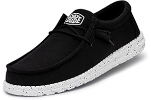 Hey Dude Herren Wally Slub Canvas Moc Toe Shoes