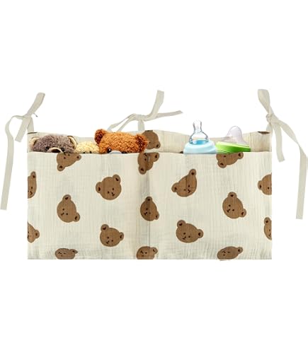 Organizer per lettino con tasche / borsa portaoggetti per letto