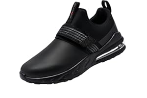 LARNMERN Zapatos de Trabajo para sanidad y hostalería certificadas Zapatillas Cocina Calzado Antideslizante SRC Zapatos Impermeable Chef sin Puntera