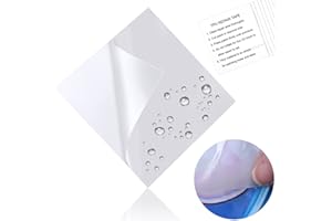FUNVCE Tent Repair Tape Kit, 10Pcs Transparent Air Mattress Patch kit ,Waterproof Inflatables Air Bed Puncture Repair Patches TPU Sticker for Hot Tub