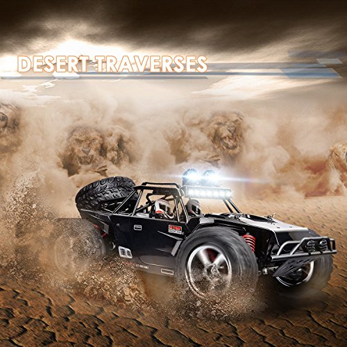 Amzdeal RC Cars 2.4GHz Remote Control Car High Speed Off Road Cars Rock Crawler with LED Light Vision