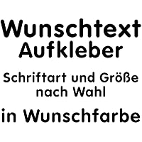 Samunshi® Tuning Aufkleber selbst gestalten Buchstaben Aufkleber Name Schriftzug Aufkleber Wunschtext Sticker selbst…