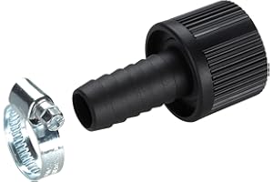 Gardena Raccordo per tubo di aspirazione da 19 mm (3/4 pollice): Raccordo per pompa con fascetta per tubo per il fissaggio resistente al vuoto (1723-20)