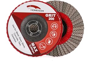 HOMESOM Disco diamantato da 4 pollici per mola diamantata, smerigliatrice angolare da 100 mm, disco abrasivo in pietra in metallo e plastica abrasiva grana 200