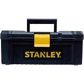 STANLEY STST1-75517 Plastic Tool Box with Plastic Lock, 16 x 20.5 x 19.5 cm, Ergonomic Handle, Organizers in Lid, Removable I