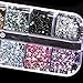 3000pcs 2mm Round Rhinestons 12 Colors Hard Case Nail Art Tips Acrylic UV Gel