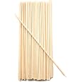 Mendi 50 Bâtonnets En Bois 40 Cm X 5,5 Mm - Pour Barbe à Papa, Travaux Manuels Et Bricolage