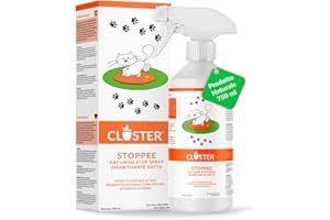 CLOSTER STOPPEE - Disabituante Gatti 750 ML - Spray Disabituante per Gatti vegetale a Base di Timo - Dissuasore per Gatti per Interni ed Esterni - deterrente per Gatti agisce in Modo 100% Naturale