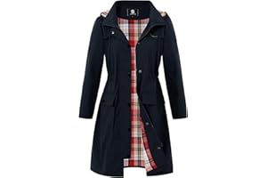 SaphiRose PONCHO Damen Regenjacke Windbreaker Wasserdicht Kapuze Übergangsjacke mit Atmungsaktiv Futter für Frühling Sommer und Herbst