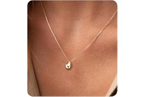 Dochais Łańcuszek damski, złoty, srebrny, pozłacany 14-karatowym złotem/białym złotem, wisiorek w kształcie kropli wody, dla kobiet i dziewcząt, biżuteria na prezent na Boże Narodzenie, łańcuszek