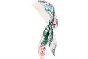 YONKOUNY Chimio Turban Femmes Été Élégante Coiffure Couleur Unie Mousseline Bandana Casquette Cancer Confortable Tissu Bonnet de Nuit Pour Chimiothérapie, La Perte de Cheveux, Le Sommeil