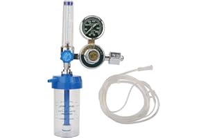 Qinlorgon Regolatore di Pressione dell'ossigeno, 0-100mpa Regolatore di Portata d'Aria Misuratore di misuratore di Pressione del Gas Ossigeno Professionale