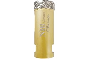 NBB Punta a tazza diamantata con M14, tipo Classico d'Oro,punta diamantata per foratura a secco o ad umido su ceramica,piastrelle,granito,marmo,veloce,durevole, per smerigliatrice angolare (1, 25mm)