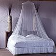 Neruti Enterprise Polyester Round Mosquito Net Canopy Circular Curtain | Keeps Away Insects & Flies (White)