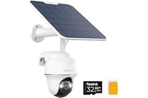 Reolink 4G LTE Solar Security Camera Outdoor Wireless with Spotlight, 4K Color Night Vision, Pan 355°&Tilt 140°, Animal/Person/Vehicle Detection, 2-Way Audio, Works with Alexa, Go PT Ultra+Solar Panel