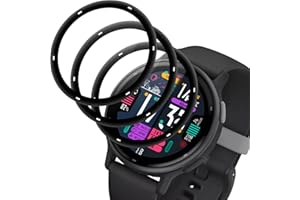 Beukei 3 Pack Screen Protector for Garmin Vivoactive 5, tempa glass,Scratch Resistant, NO-Bubble, Crystal Clear, 9H Hardness,Glass Film