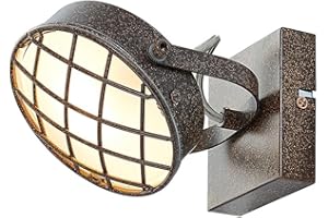 Foco 'Tamin' (Industrial) en Marrón hecho de Metal e.o. para Salón & Comedor (1 llama, G9) de Lindby | foco empotrado, lámpara de techo, lámpara de pared