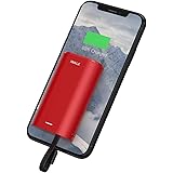 iWALK Mini Power Bank 9000mAh Ultra-Compact Portable Charger with Built-in Cable, External Battery Pack Compatible with iPhon