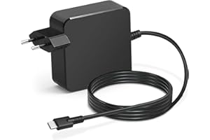 Cluvox 65W USB C Chargeur pour Ordinateur Portable,Chargeur de Type C pour ASUS Zenbook,Lenovo ThinkPad Yoga,HP Chromebook,MacBook Pro/Air,Acer Chromebook,Google,Samsung,avec Câble D'alimentation 1.8M