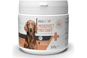 ReaVET MoroVet Instant 300g pour la diarrhée chez Les Chiens, remède Naturel Contre la diarrhée pour Chiens, Soupe de Carottes Morosche pour Chiens sans Cuisson, Poudre probiotique