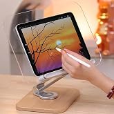 Coverzone Profesyonel Kitap Okuma Tutucu Şeffaf Ders &Ccedil;alışma Sunum Standı iPad ile uyumlu &Ccedil;izim Kitap Okuma Katlanabilir Ahşa