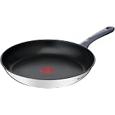 Tefal Daily Cook &ndash; Frying Pan 30 cm, Stainless Steel | 30 cm frying pan, Ergonomic handle, Non-stick coating, Induction safe,