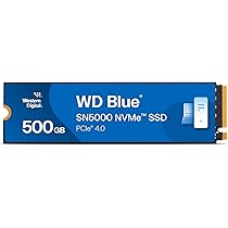 WD Blue SN5000 500GB SSD, M.2 2280 NVMe SSD, Read speeds up to