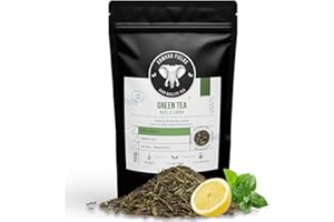 EDWARD FIELDS HIGH QUALITY TEA Edward Fields Tea ® - Té verde orgánico a granel con Menta y Limón. Té bio Sencha recolectado a mano con ingredientes y aromas naturales y ecológicos, China. 100g / 50 tazas