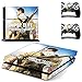 Produktbild Playstation 4 + 2 Controller Aufkleber Schutzfolie Set - Sniper Elite 3 /PS4