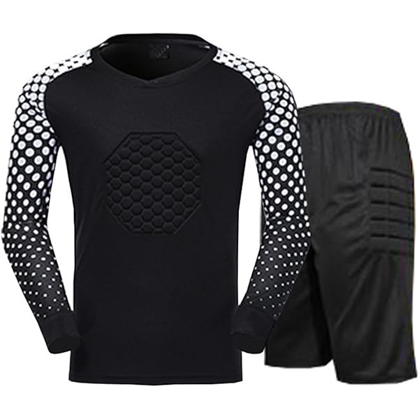 Maglia Da Portiere Bambini Imbottita - Tessuto Funzionale 100% Poliestere, Con Protezioni Gomito E Avambraccio